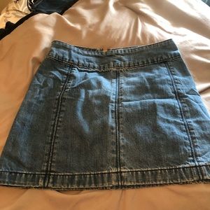 Free People Jean Skirt